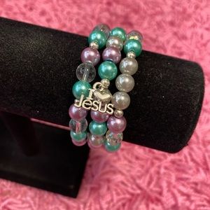 I Love Jesus Charm Bracelet